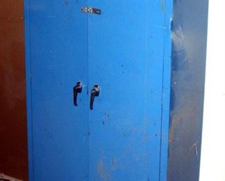 Metal 2 Door Storage Cabinet With Adjustable Shelves, 72" x 36" x 18"