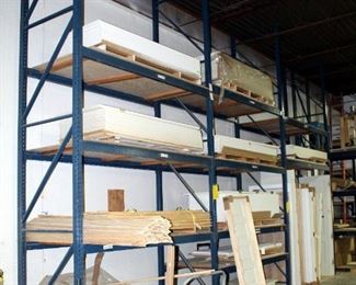 Heavy Duty Steel Pallet Rack, 16' Supports Qty 4, And 8.5' Cross Braces Qty 18