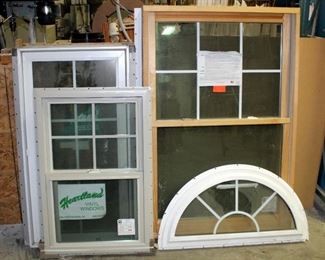 Pre-Hung Vinyl Wood And Aluminum Windows, Qty 4
