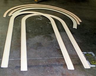 Molded Arched Window Casings, Various Sizes And Degrees, Qty 5