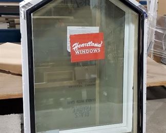 3 Piece Triangle Window Set, Including Interior And Exterior, Qty 2 Sets, Side Windows 36" x 21.5" x 40.5", Center Window 36.5" x 44.75" x 56"