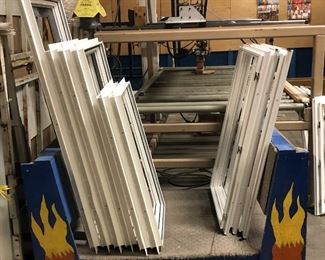 Custom Built, Rolling, Wood Material Cart, 31" x 44" x 63"