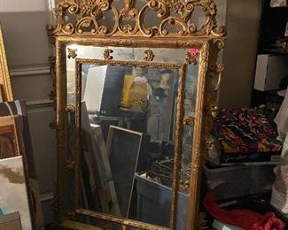 Large mirror, old, heavy