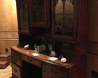 Executive Credenza with plugs and ports