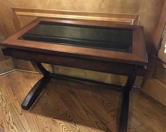 Computer desk.  Key board slides out