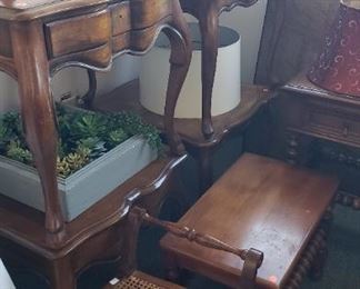 End Tables, Cane bench