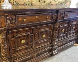 Marge Carson Sideboard with Marble Top