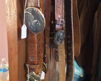Belts and belt buckles