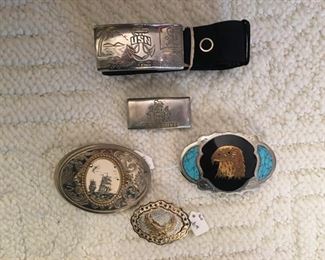 Some of the belt buckles