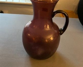 Purple glass vase