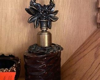 Purple glass with topper