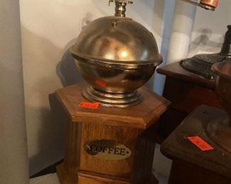 Antique coffee grinder
