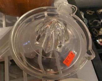 Glass lemon juicer