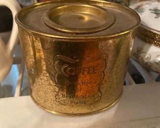 metal coffee tin