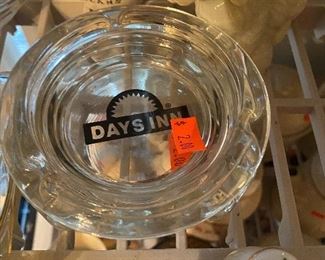 Glass days inn ashtray