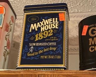 maxwell house vintage tin'
