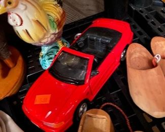 Red sports car toy