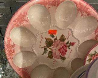 Ceramic egg plate