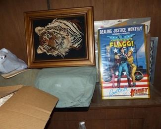 American Flagg poster signed by Howard Chaykin