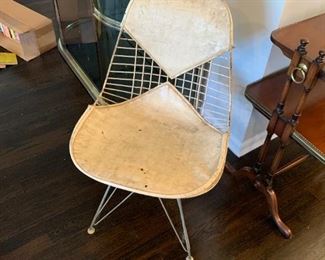Herman Miller Eames wire chair with bikini pad