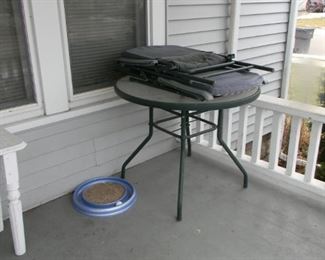 with chairs