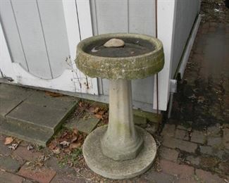 old bird bath