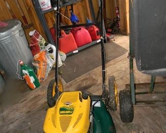 push mower / gas cans