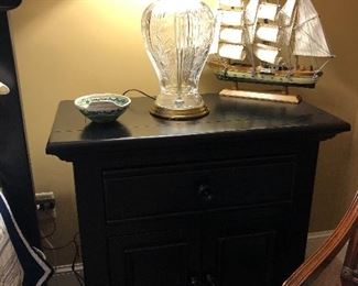 Pair of black night tables/chest 