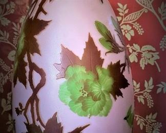 Exquisite Signed Galle Vase, Rare Design
