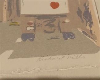 Artwork with Artist Signature- Richard Mills