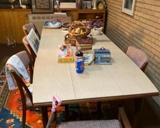 Dining Table and Vintage Chairs