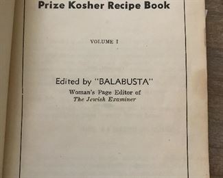 Vintage Cookbook- Jewish Examiner- Prize Kosher Recipe Book