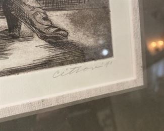 Framed Artwork with Artist Signature