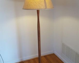 Mid century Wood Floor lamp