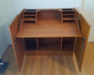 Teak Hide away desk