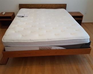 Sleep Number queen bed and 2 night tables