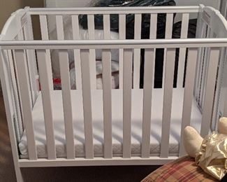 DOM Dream on Me convertible collapsible crib and changing table $90.  