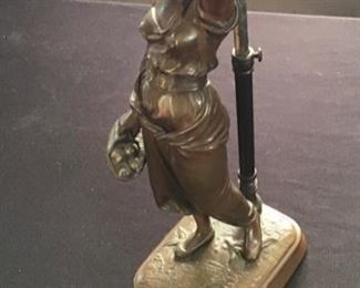 Bronze Figural Lamp