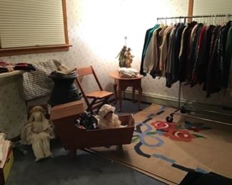 Old Wood Doll Cradle