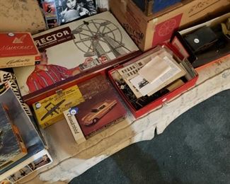 Vintage kit models and Erector set