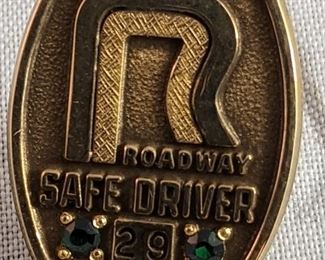 Gold Filled Roadway 29 Year Safe Driver Pin