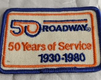 Roadway 50 Years of Service Patch