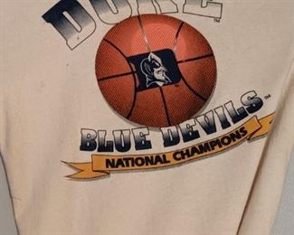 Autographed 1991 Duke Blue Devils T-Shirt: Mike Krzyzewski
