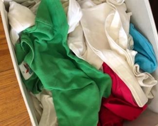 Packaged and loose children’s t-shirts. Both long and short sleeve.