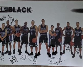 Duke 1996-97 Men’s Basketball Autographed Poster