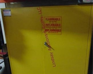 47 Yellow metal flammables storage cabinet