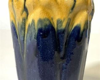 Vintage Painted Ceramic Vase Vessel
