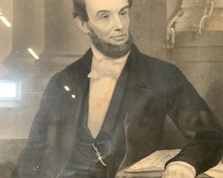 JOHN SARTAIN Abraham Lincoln Engraving
