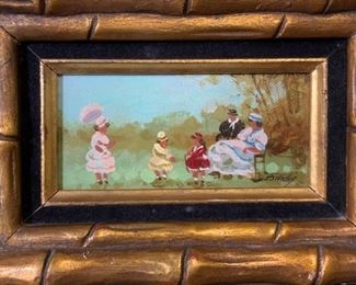 Signed Oil on Board Painting, Artwork
