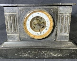 Vintage AA Slate Mantel Clock
